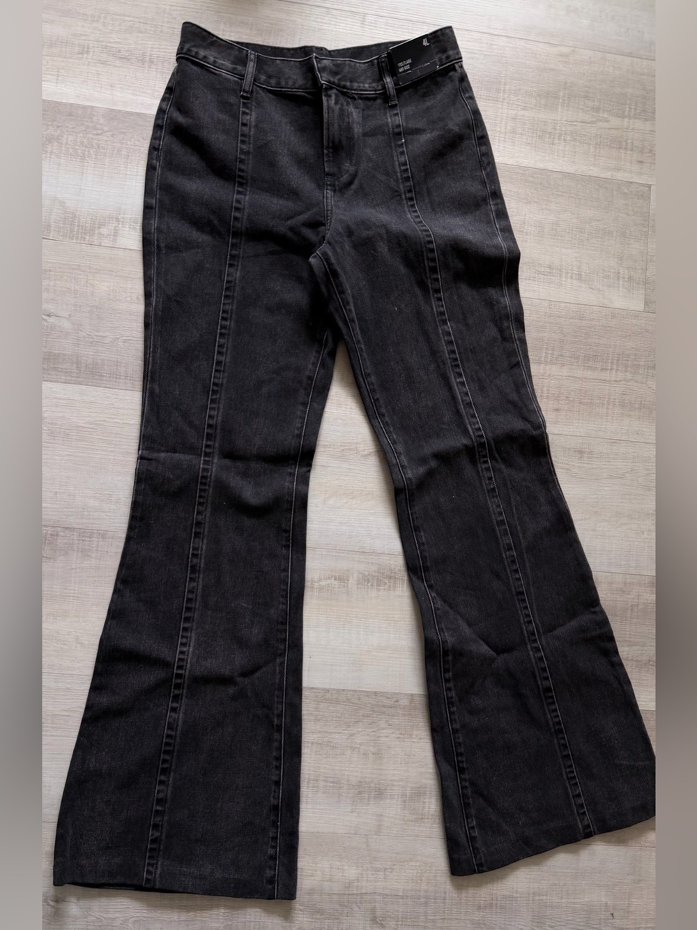 Express Black Flared High-Rise Jeans